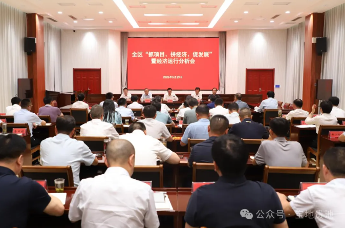 全区“抓项目、拼经济、促发展”暨经济运行分析会召开