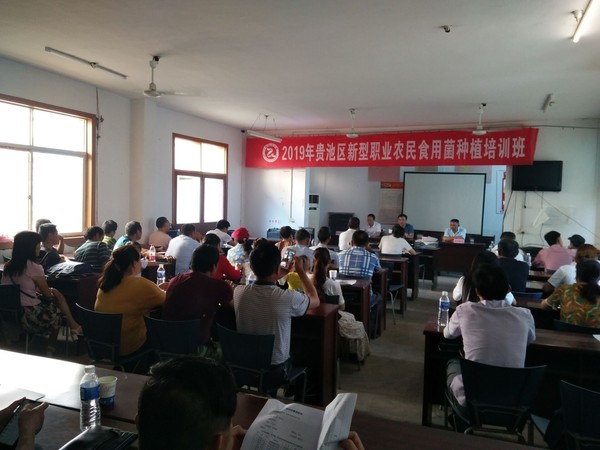 【贵池区新型职业农民培训民生工程】根据农民需要，将食用菌培训班放在家门口（村委会）举办。.jpg